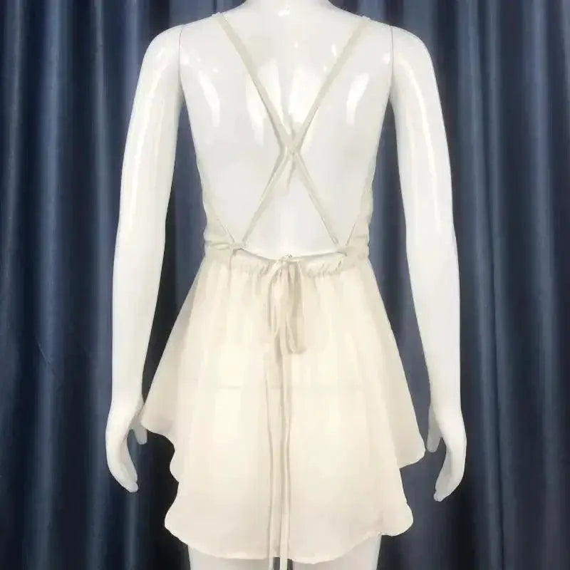 Chiffon Suspender Dress Chic Summer Fashion for Women