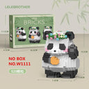 Panda Building Blocks Creative DIY Toy for Kids Fun Set
