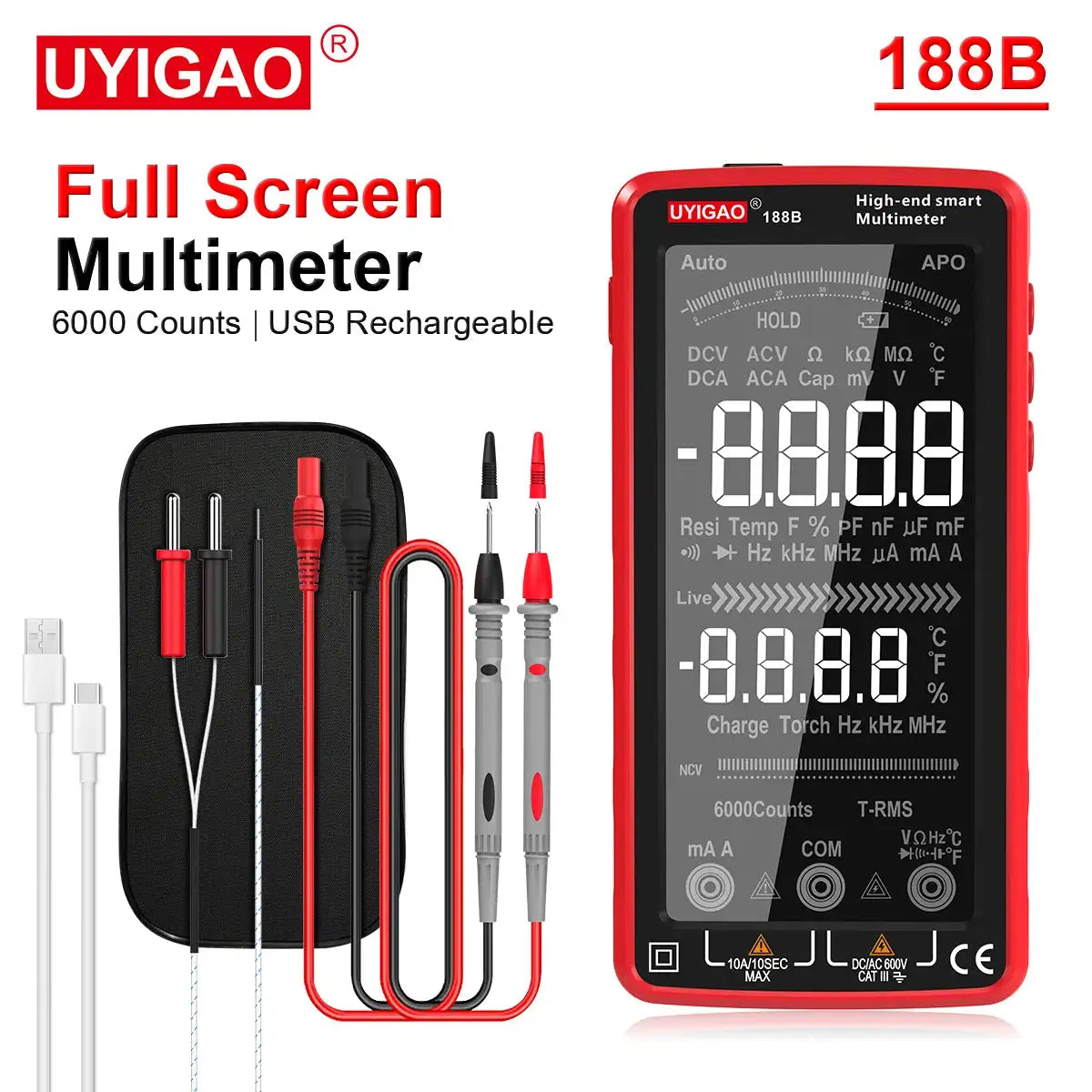 Smart USB Rechargeable Multimeter — product view 8