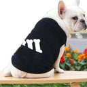 Spring Dog Hoodies: Stylish Letter Print Hoodie for Small Dogs