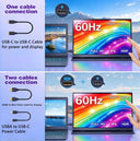 16inch Touch Portable Monitor 1920*1200P FHD IPS Screen 100%sRGB 300Nits HDR Display for Laptop/PC/Phone/Dex/PS4/PS5/SWITCH