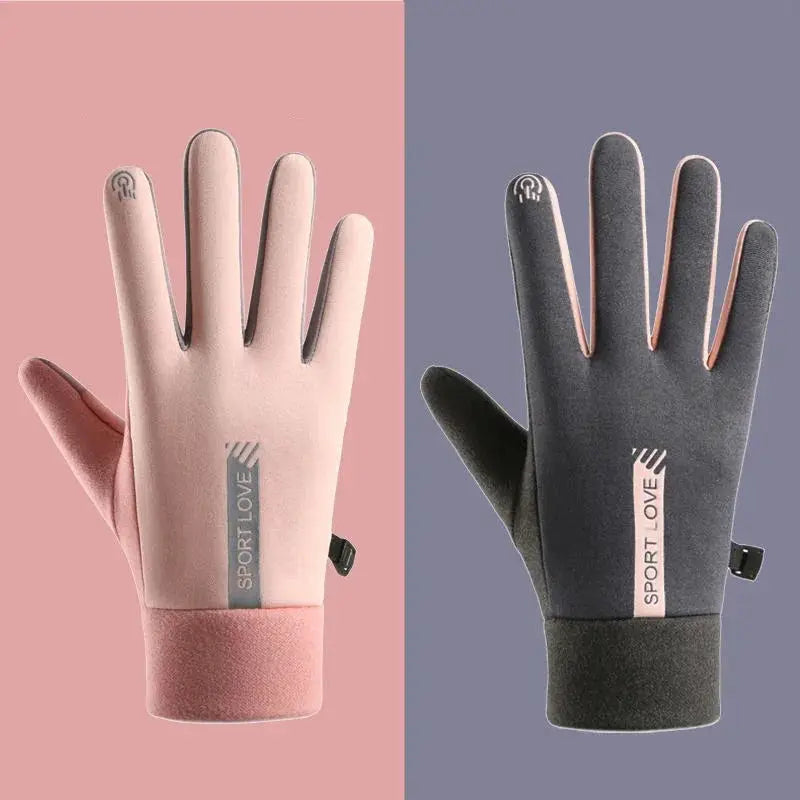 Womens Autumn Winter Sports Warm Waterproof Gloves