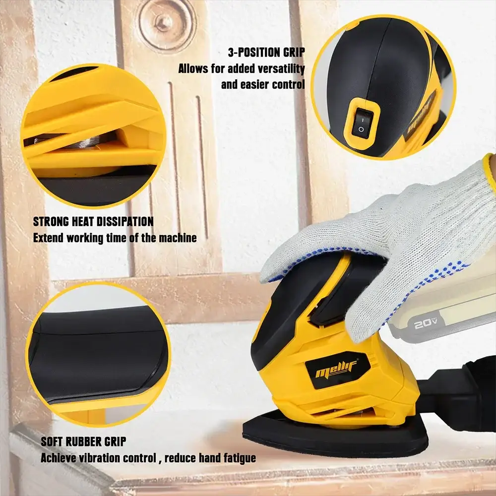Compact Cordless Detail Sander for 18V 20V Max Tools