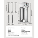 SucceBuy LBS Electric Sausage Stuffer Stepless Speed Control