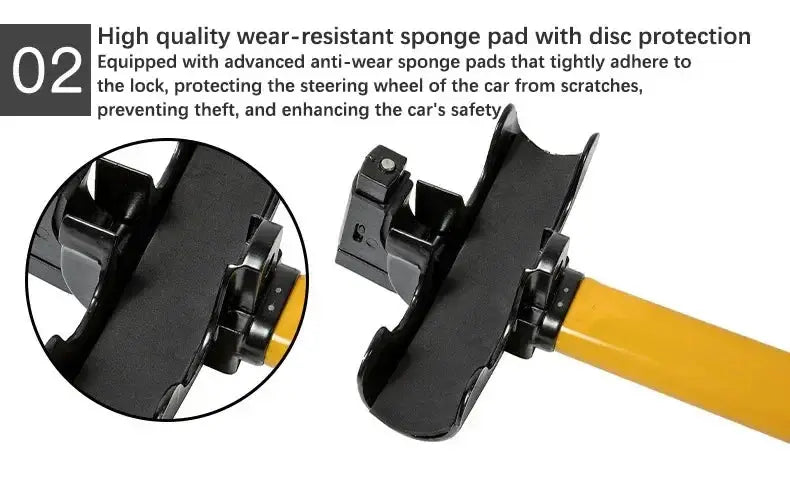 Universal Car Steering Wheel Lock Maximum Security - OurLum.com