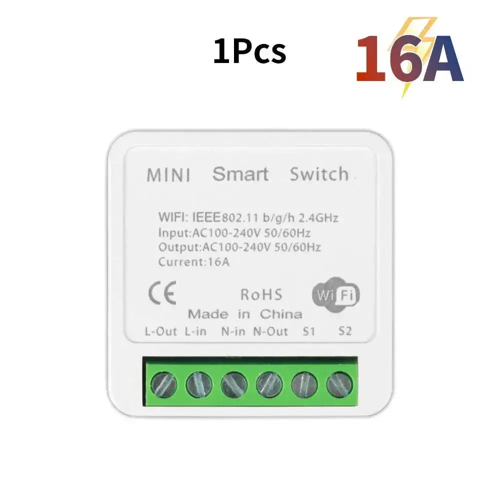 Mini WiFi Smart Switch Module For Alexa Google Voice Control