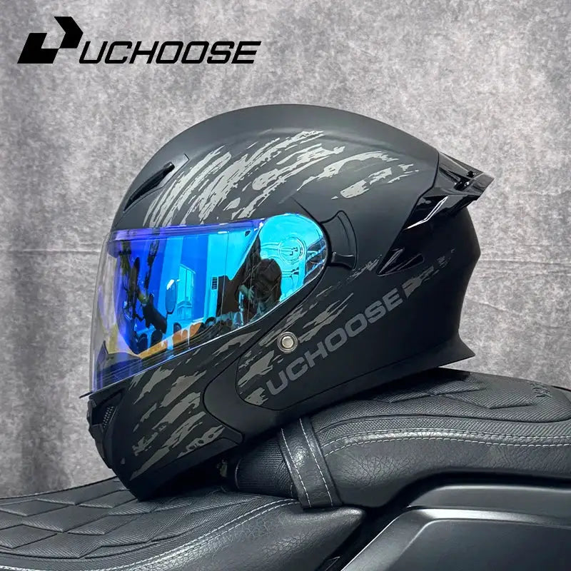 DOT Flip-Up Off-Road Motorcycle Helmet — product view 8