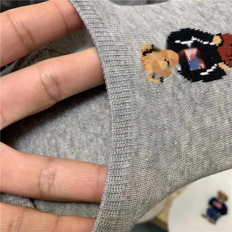 Adorable Cartoon Bear Non Slip Ankle Slippers For Men