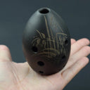 8 Holes Ocarina Clay Xun Traditional Black Flute Gift