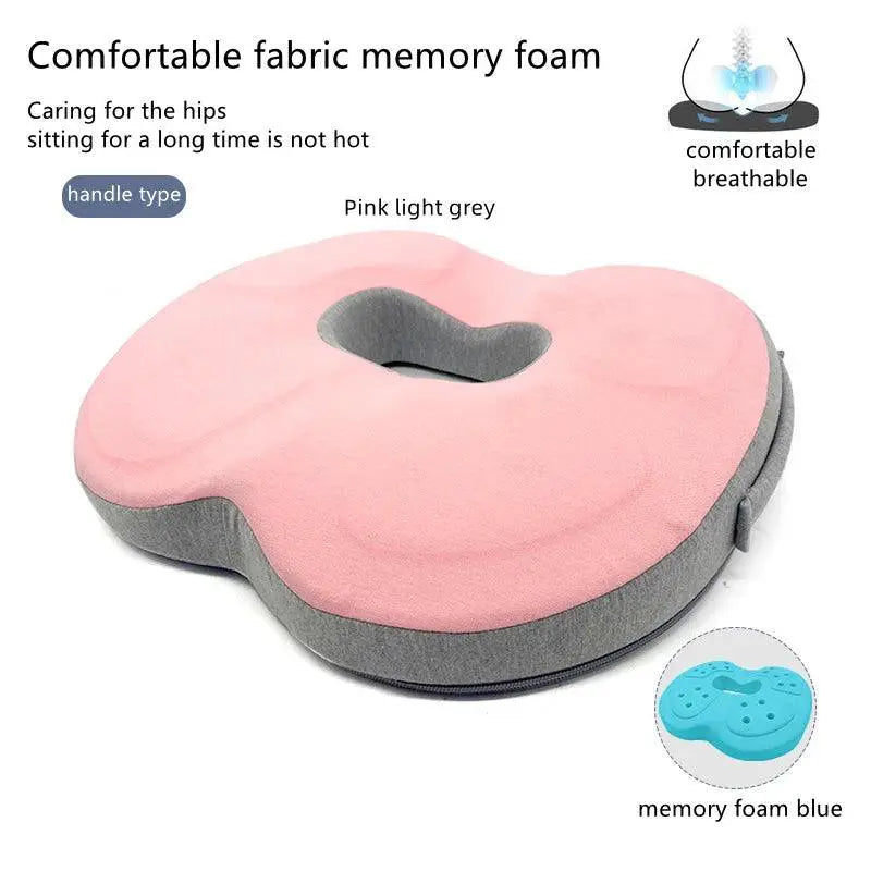 Ergonomic Memory Foam Seat Cushion for Tailbone Pain Relief