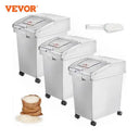 VEVOR Dry Ingredient Storage Bin with Scoop Caster Dustproof Rice