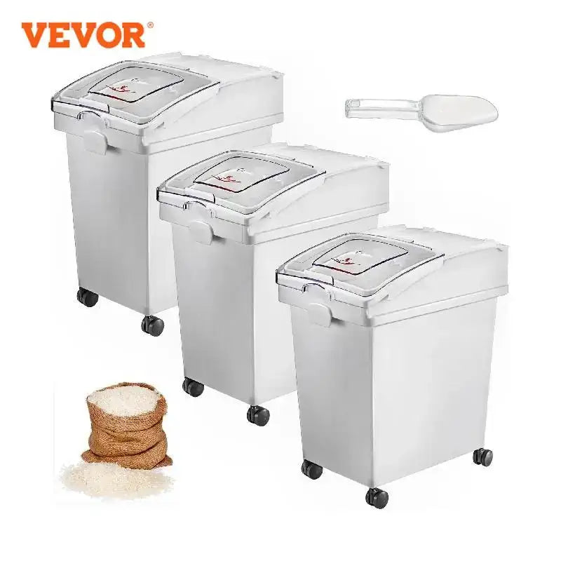 VEVOR Dry Ingredient Storage Bin with Scoop Caster Dustproof Rice — product view 1