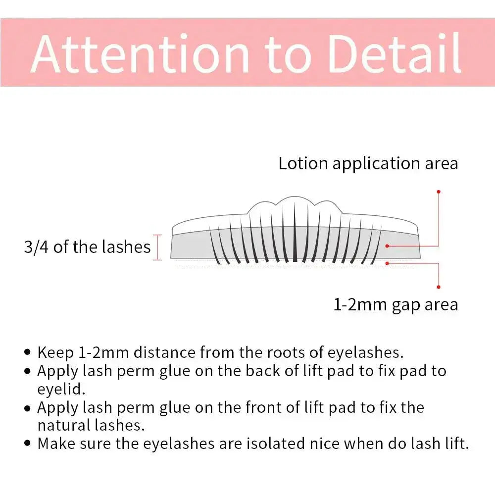Professional Lash Lift Kit for Lasting Curled Lashes
