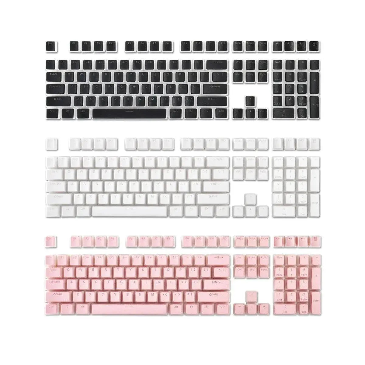 Pudding Keycaps RGB Backlit Enhanced Typing Efficiency