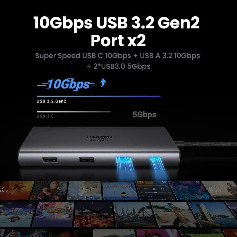 UGREEN 9 In 1 USB C Hub With 4K HDMI And Fast Charging
