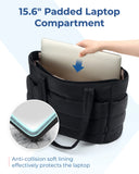 Tote Bag Puffy Padded Women's Large Handbag