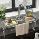 Aluminum Sink Caddy: Space-Saving Kitchen and Bath Organizer