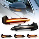 2Pcs Smoked Lens LED Side Mirror Signals For VW Tiguan 2017 2023 Amber Upgrade