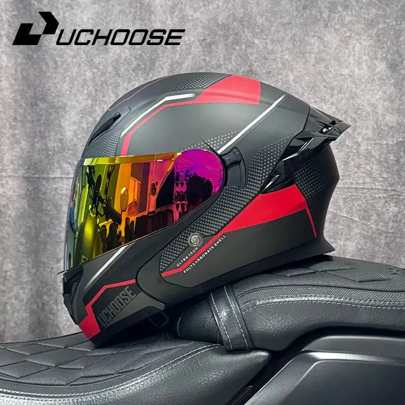 DOT Flip-Up Off-Road Motorcycle Helmet — product view 10