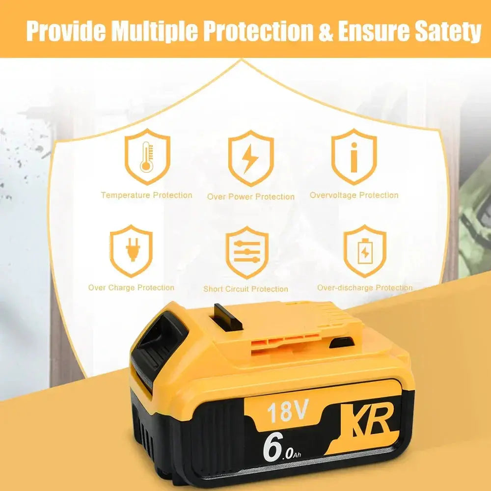 20V Max 6.0Ah Lithium Battery For Cordless Power Tools
