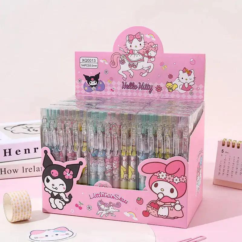 Sanrio Gel Pens Stationery Kit With Metal Hook 12 Colors