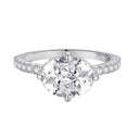 Elegant Cross Moissanite Cocktail Ring