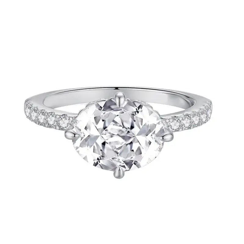 Elegant Cross Moissanite Cocktail Ring — product image 4