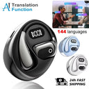Smart Bluetooth Headphones Real Time Translator 144 Languages Travel Earbuds