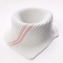 Striped Wool Knit Winter Scarf
