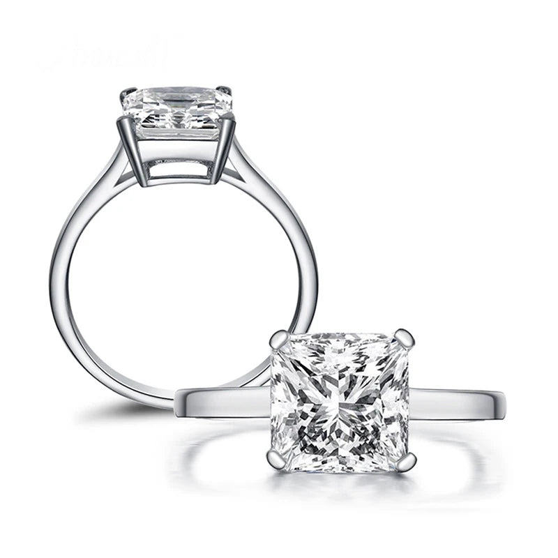 Moissanite Ring in Sterling Silver Passed — product view 3