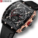 Luxury Waterproof Chronograph Watch for Men with Luminous Hands