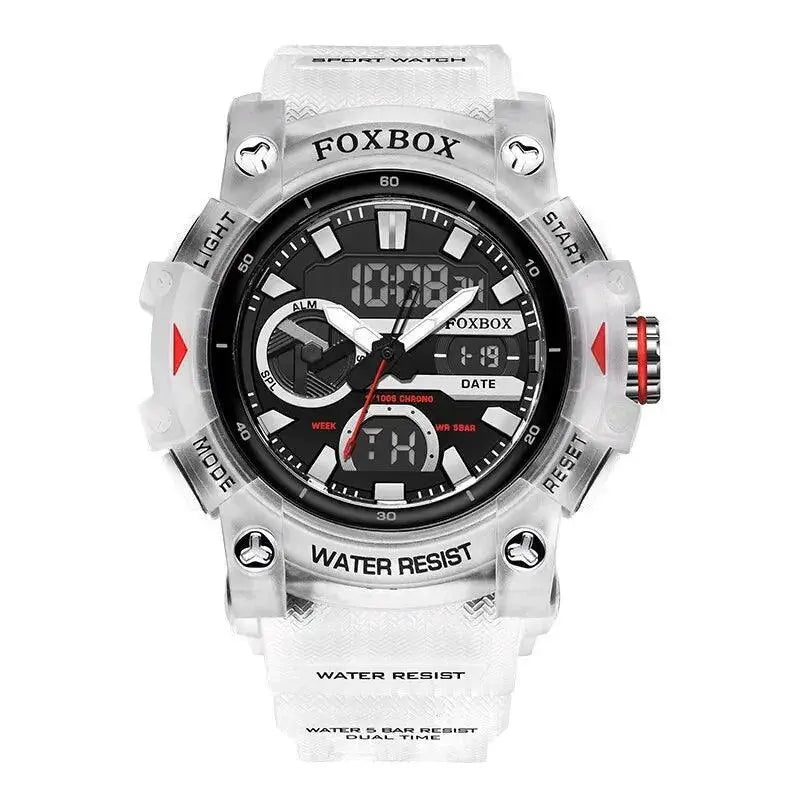 LIGE Dual Display Sports Watch Men Tactical Waterproof