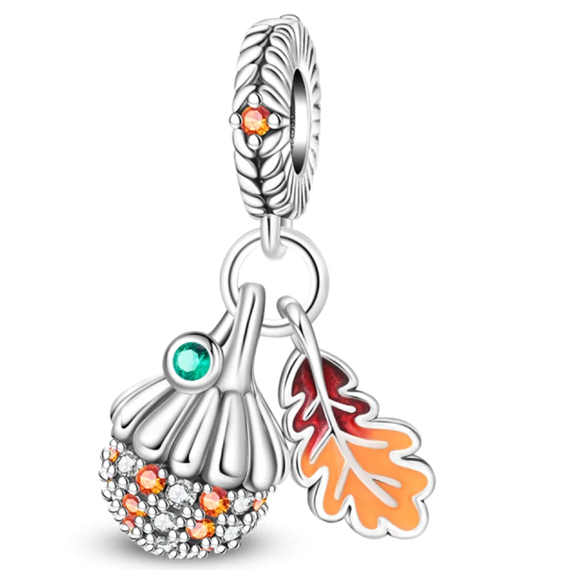 Sterling Silver Charm Beads Glowing