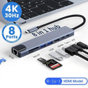 USB C Hub Splitter Docking Station Adapter Seamless Connectivity