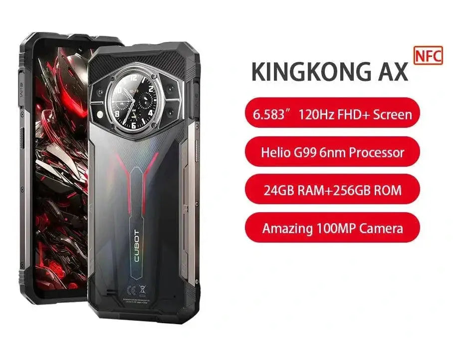 Cubot KingKong AX Rugged Smartphone 24GB RAM 256GB Storage