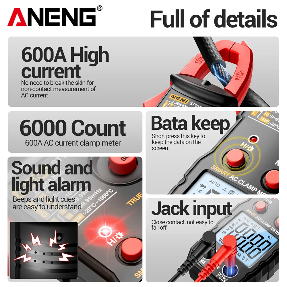 Aneng True Rms Clamp Meter
