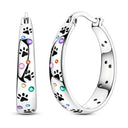 Mula Sterling Silver Hoops Earrings