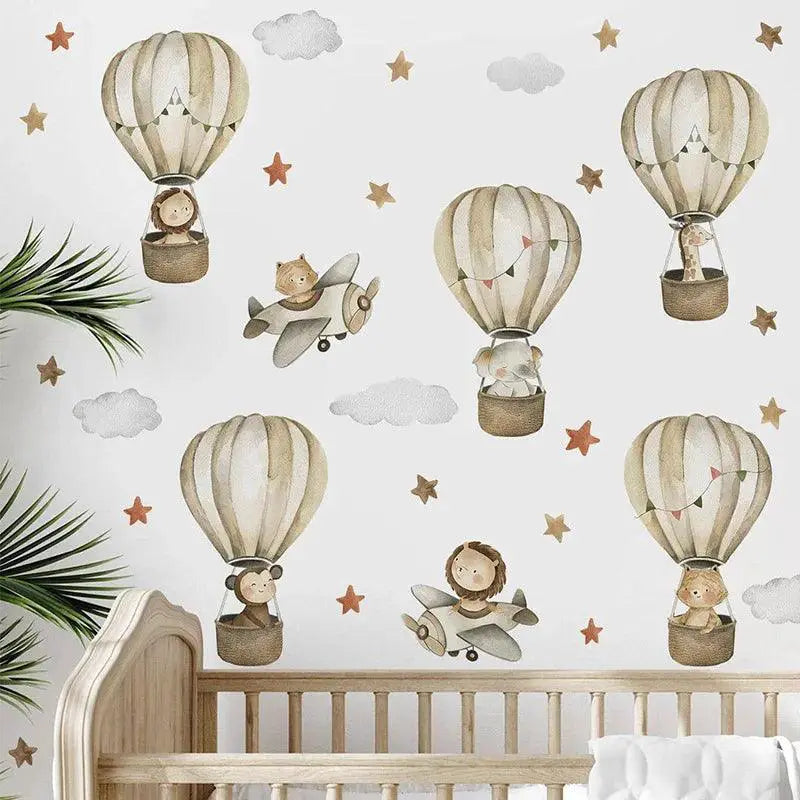Removable Nordic Animal Decals for Kids — O