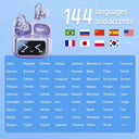 WJOY Touch Screen Bluetooth Earbuds Real Time Translation 144 Languages ANC HiFi