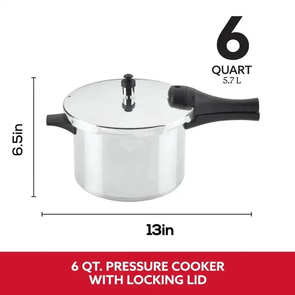 High Pressure Aluminum Cooker Six Quart for Healthy Meals