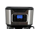 Programmable Coffee Maker In Black With Stainless Steel Accents
