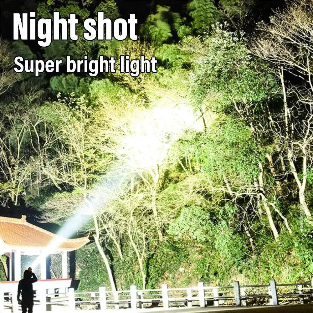 Rechargeable LED Flashlight For Outdoor Adventures Camping