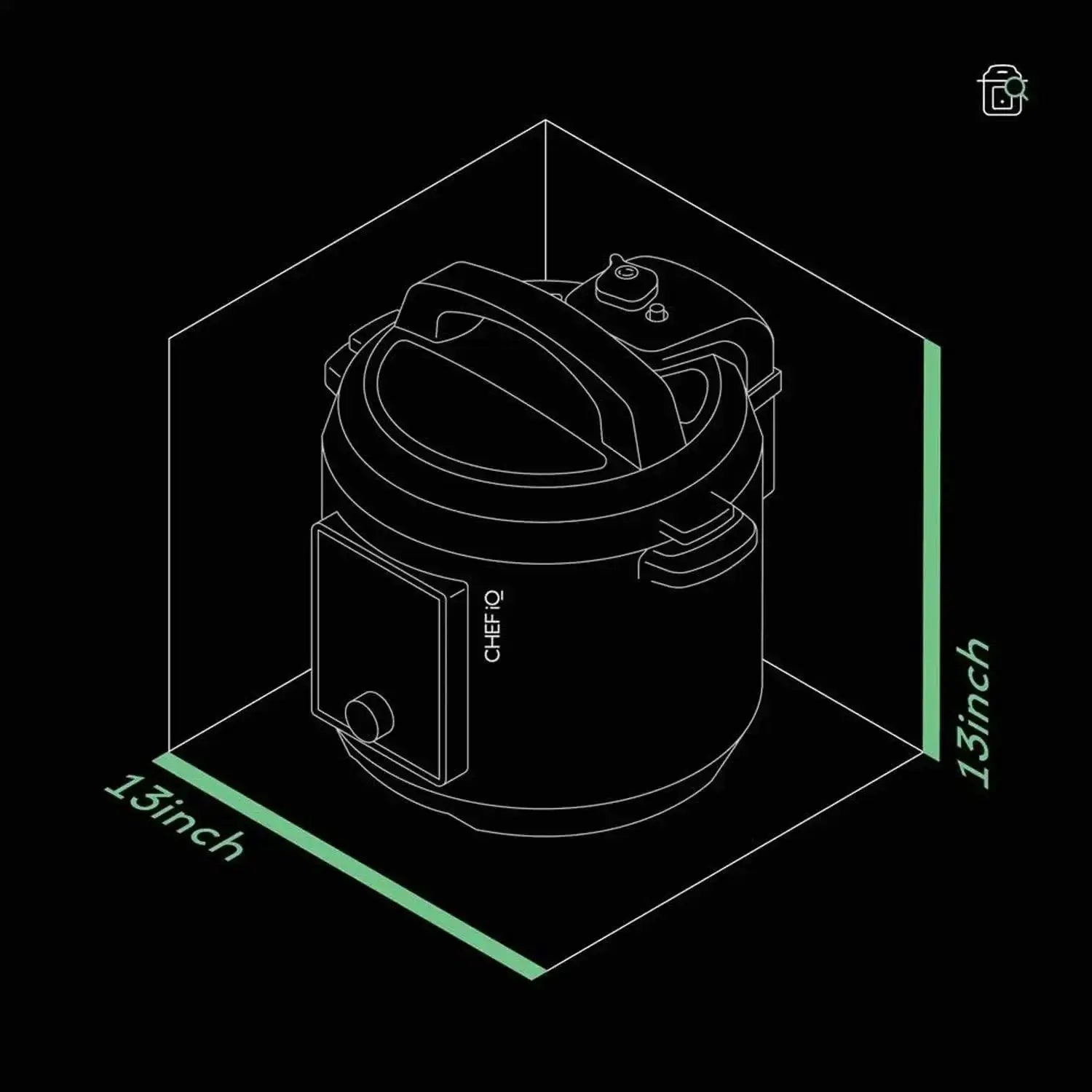 Smart Pressure Cooker With Built In Scale 300 Presets