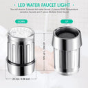 LED Color Changing Faucet Aerator Eco Friendly Water Saver