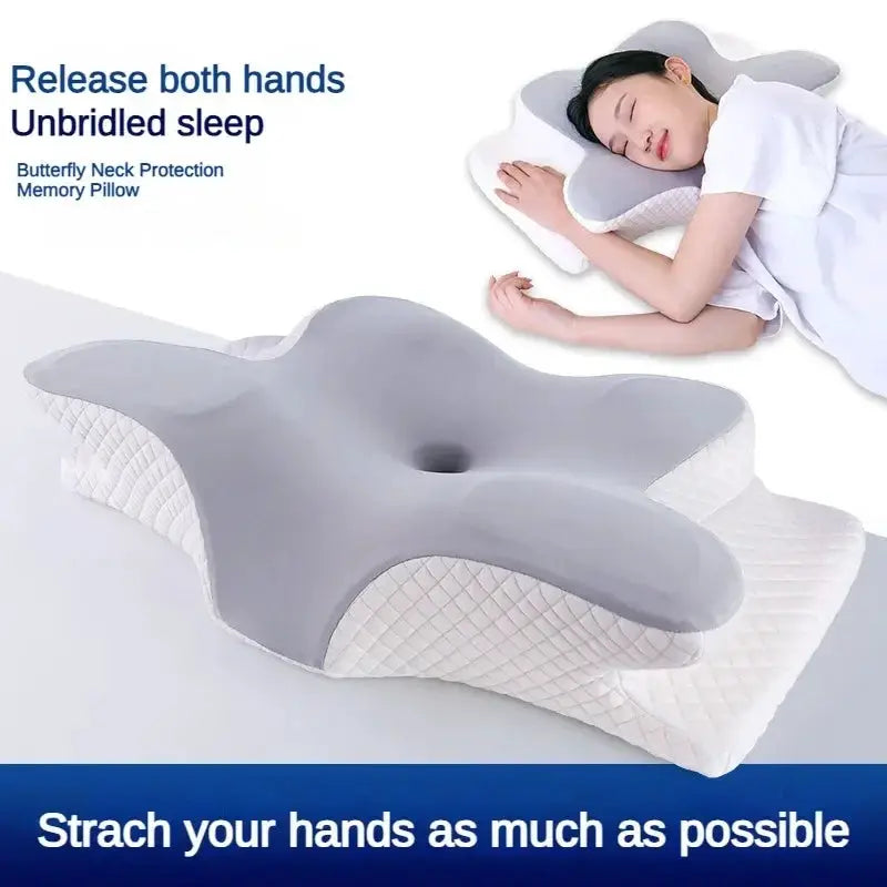 Cervical Neck Pillow Memory Foam Orthopedic Contour Support