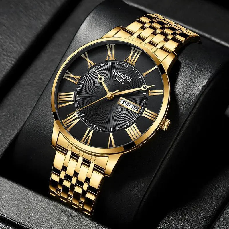 NIBOSI Mens Waterproof Sport Watch Quartz Timepiece