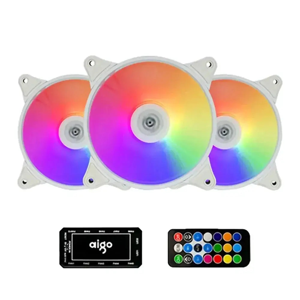 Aigo AR12 White PC Case Fan Ultimate Cooling Performance