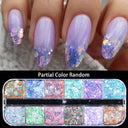 Aurora Sequins Shimmery Nail Flakes for Easy Application