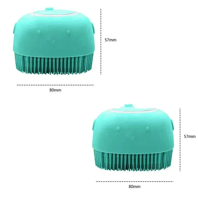 Soothing Bath Time Pet Grooming Brush — product view