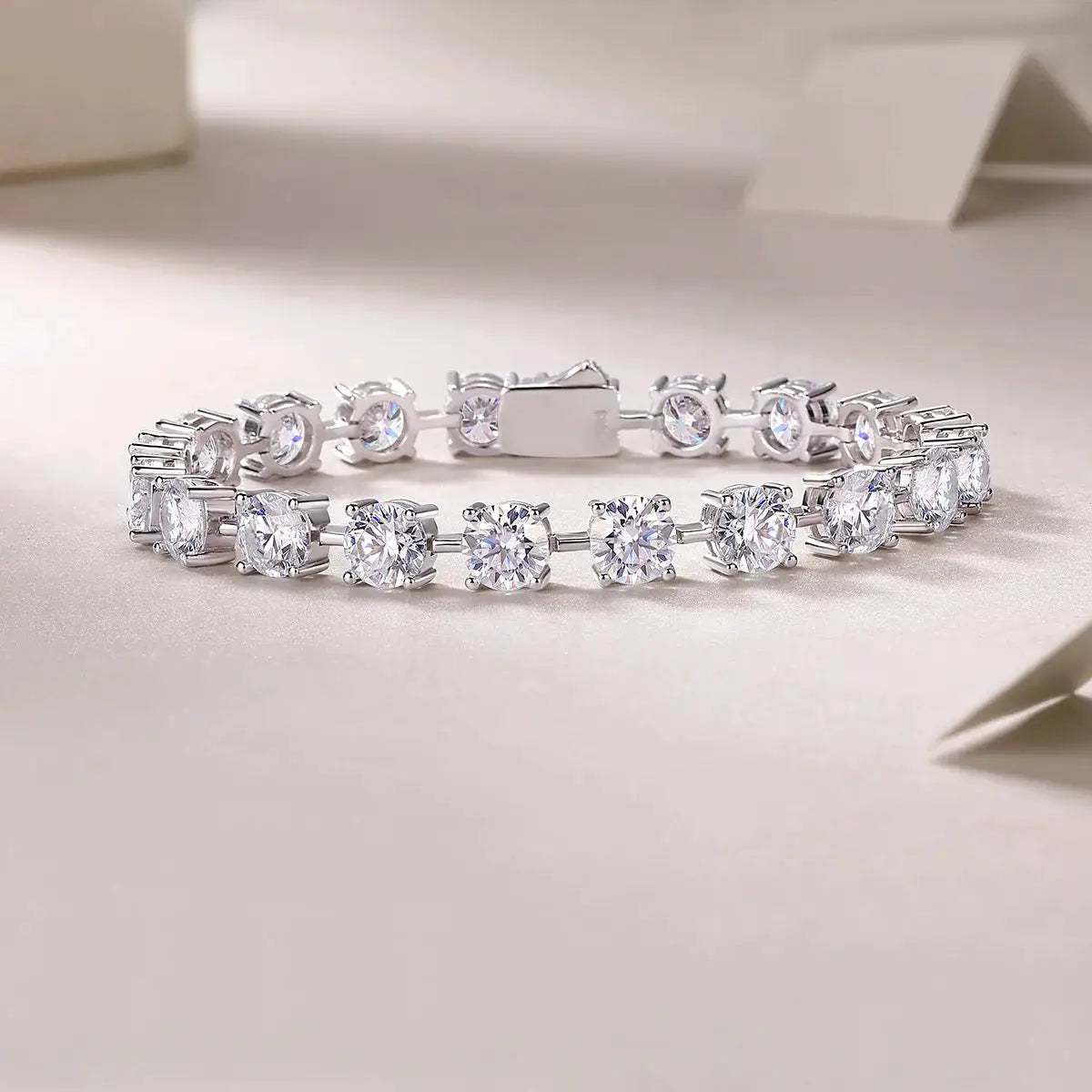 Elegant Gold Moissanite Tennis Bracelet — product image 2